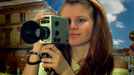 Girl with a Super8-Camera