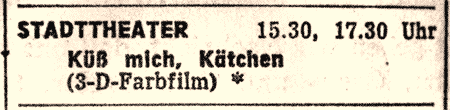  'Küß mich, Kätchen' im Stadttheater - Kino 